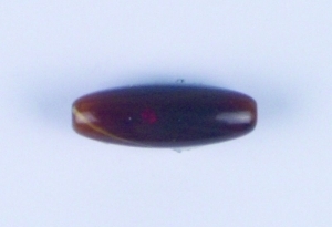 Perle, oval - braun - 28x11mm von Rico Design