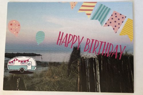 Happy Birthday Postkarte