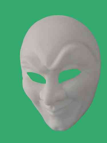 Weisse Joker-Maske