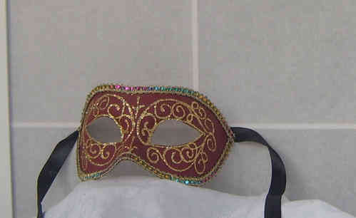 Venetian colombine mask