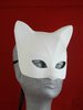 Gatta - Masque vénitien de chat (blanc, vierge), modèle C