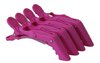 Croc Clips 4er Pack - violett mit Gelenkteil