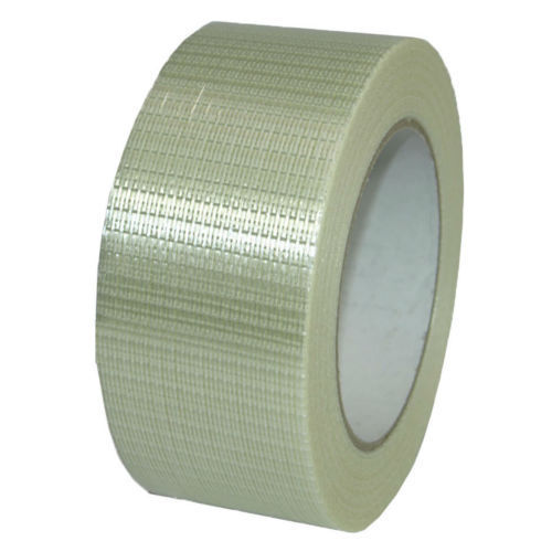 Extra Strong Cross weave 50mm x 50 Metre Reinforced Glass Filament Packing Tape 