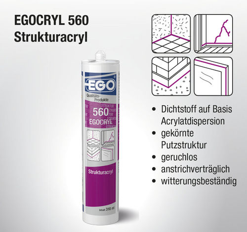 EGOCRYL 560 Strukturacryl Weiß 310ml