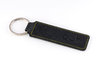 quh-Schlüssel- oder Kofferanhänger Schwarz mit hellgrüner Naht