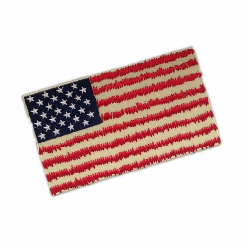 Stickapplikation / Aufnäher/Aufbügler - Amerika Flagge
