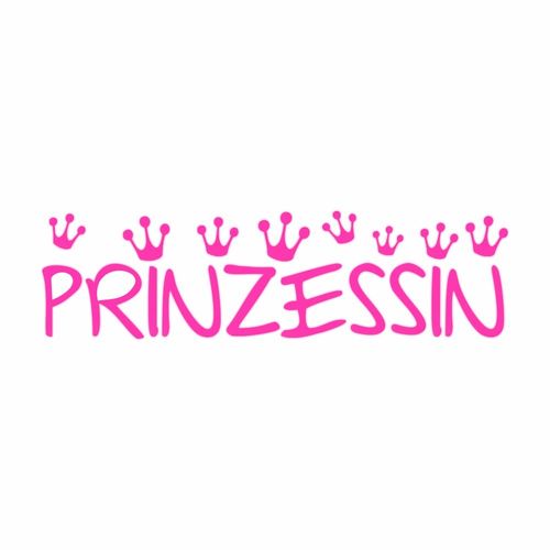 Foliendesign - Schriftzug Prinzessin - Neon Pink