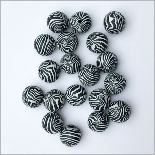 Schmuck-Design Set - Polymer Clay Perlen (Tonperlen)  - Ø 12 mm