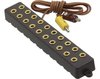 Distributor blocks 2,6 mm, 5 / 10 ports for 2,6 mm plugs, brown or white