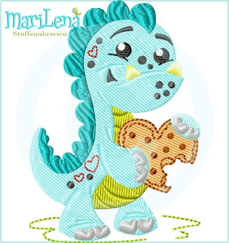 Cookie dino filled design