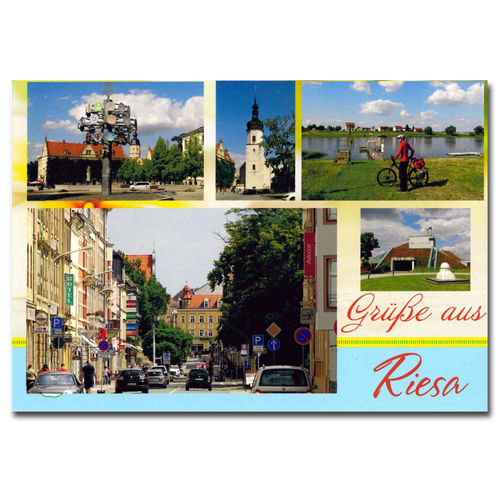 Ansichtskarte Grüße aus Riesa (3)