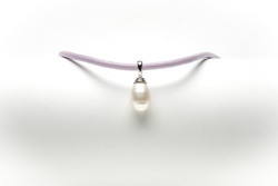 Kettenanhänger Süßwasser Perle "Pearl drop" Silber