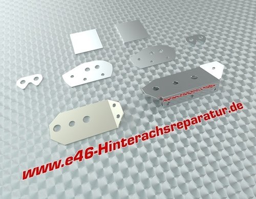 Reparaturblech-Kit Hinterachse  BMW 3er e46