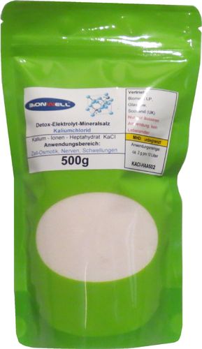 500g Detox Elektrolyt Salz Kaliumchlorid Fussbad LZ-K603 Cell Spa Wellness Ausleitung