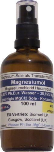 100ml Magnesiumöl Sprühkopf Magnesium Sole DMSO Transdermal Fluid kaufen bestellen günstig