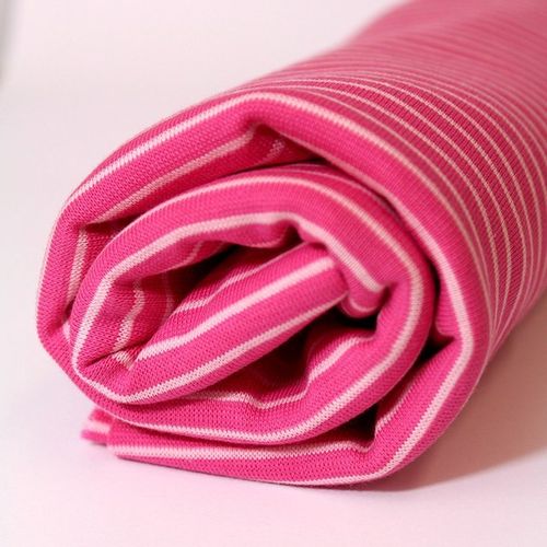 Bio-Ringelbündchen pink-pink (GOTS)