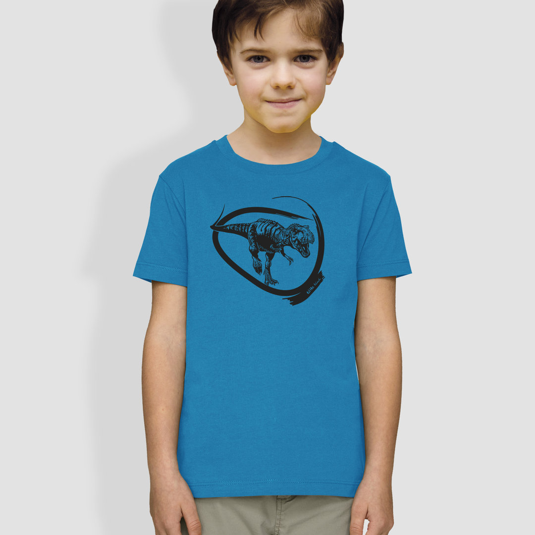 Kinder T-Shirt, "Dino", Blau