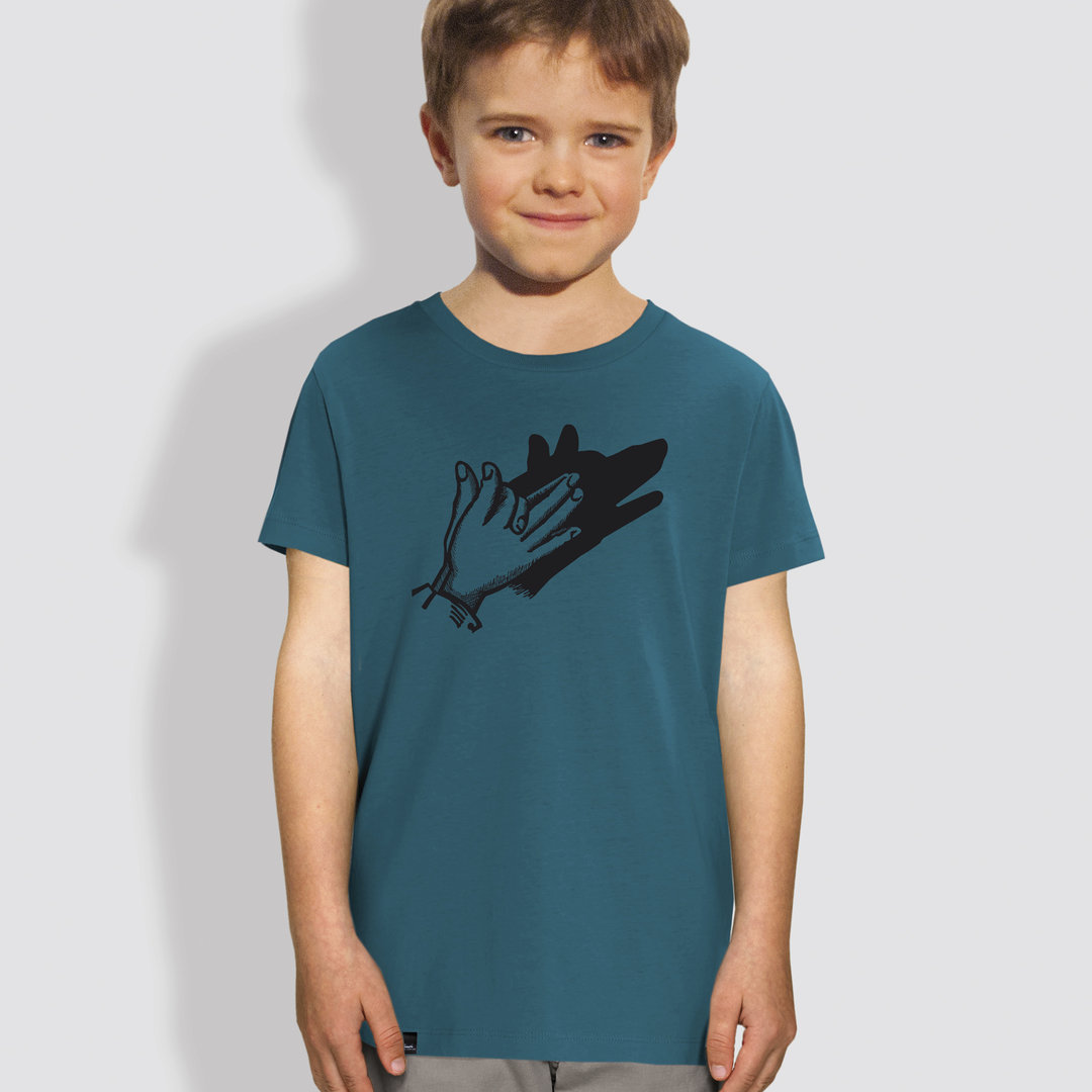 Kinder T-Shirt, "Schattenspiel", Ocean Depth