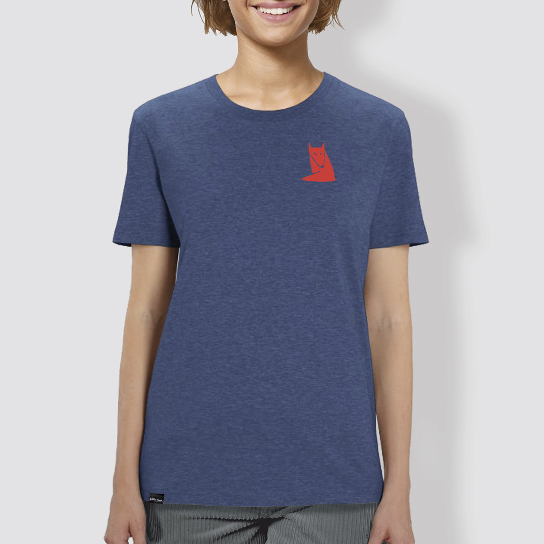 Unisex T-Shirt, "Fuchs", Dark Heather Indigo