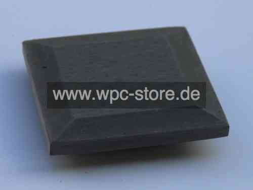 WPC Abdeckkappe Grau für Aluminium- / WPC- Pfosten (10x10cm)