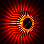 LED Wandstrahler STRIPES rot Wandleuchte Design-Strahler 5,7 Jahre