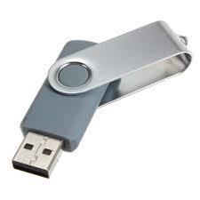 SeaKingAlpha® -  Steingrau -   8GB USB Flash Drive Twister