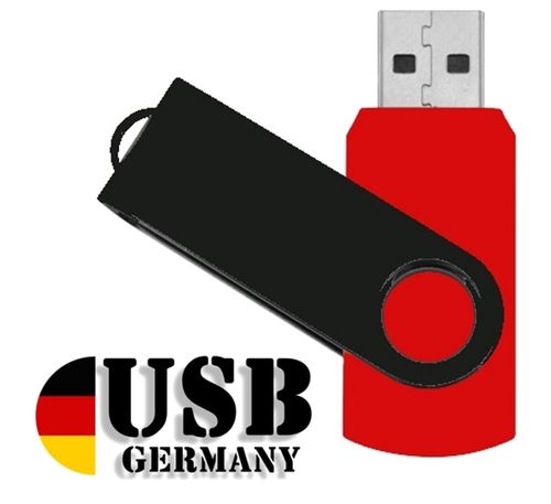 1GB USB Flash Drive Twister Rot / Schwarz