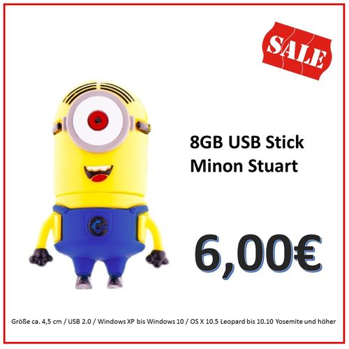 Sonderaktion 8GB USB Stick Minion Stuart