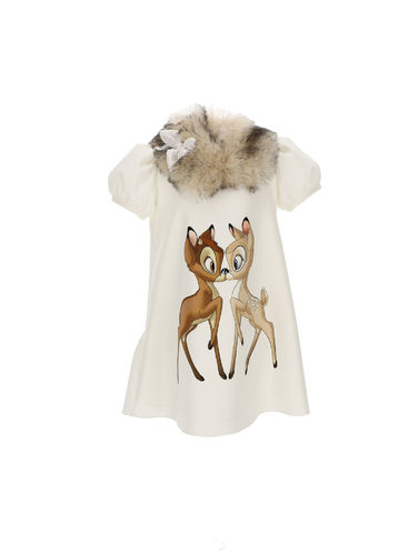 Monnalisa Kleid mit Bambi Kragen ist abnehmbar