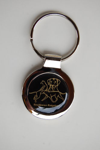 Schlüsselanhänger Ridgeback Logo 1 schwarz