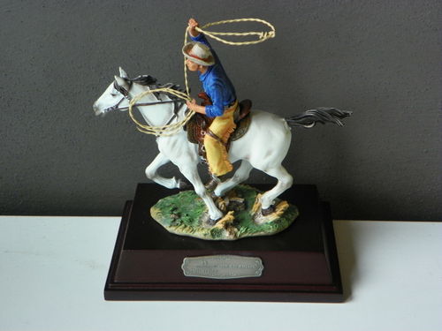 Cowboy Wild Bill Hickock zu Pferd ca.13cm