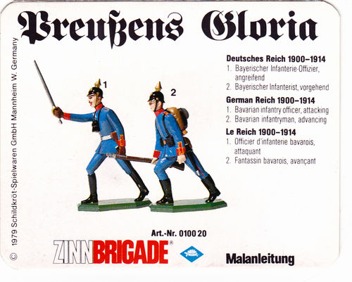 Bayerischer Infanterist /Offizier 40mm Nr.10020