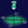 G-525-116x74G/A - LED verde 4 mm ovalada 525 nm