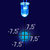 Nichia NSPB300A - 3 mm blauwe LED 470 nm
