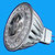 B-MR16-1W - Blå LED-lampa