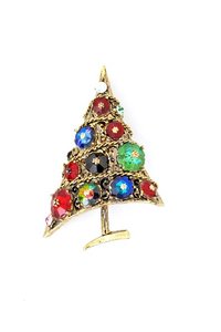 Christmas Tree Brooch by the famous company WEISS