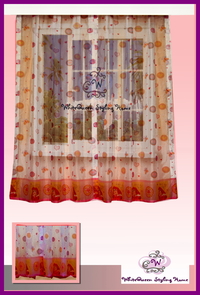 Girl Curtain "Hearts & Butterflies"