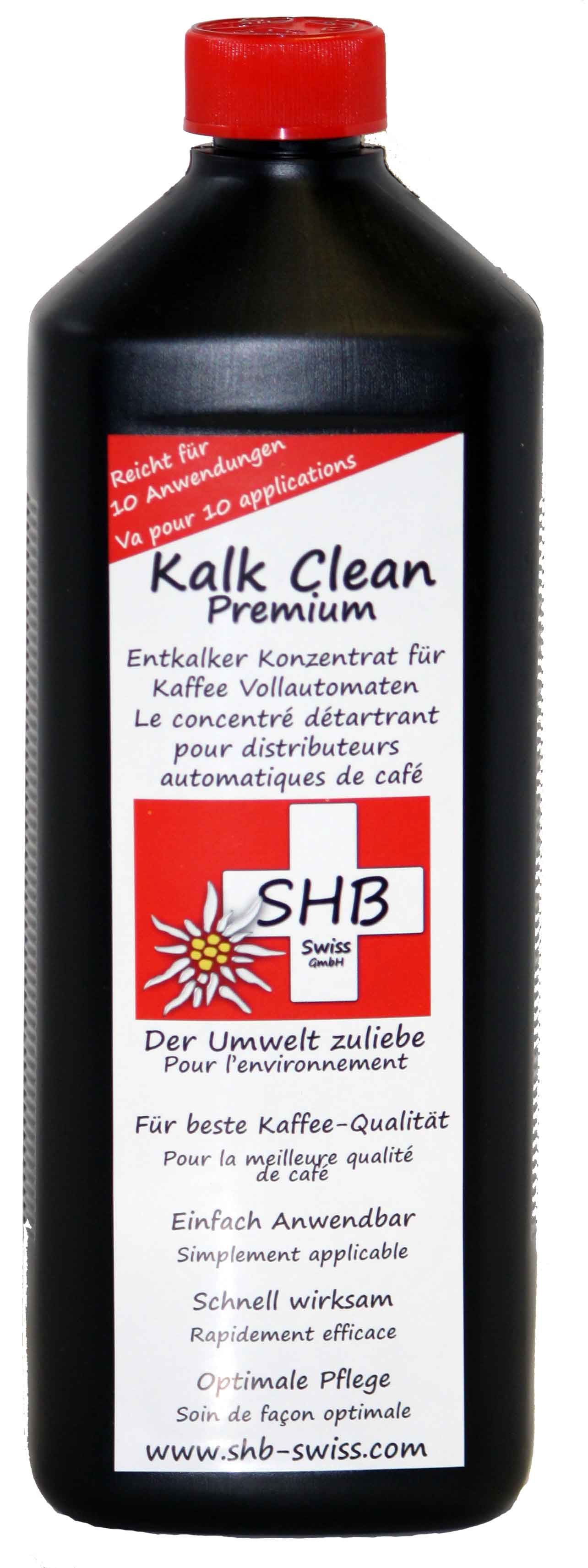 1 X 10 Liter Kanister SHB Swiss Premium Kalk Clean Entkalker für alle Modelle
