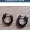 Earrings of Tucumã (dark brown)