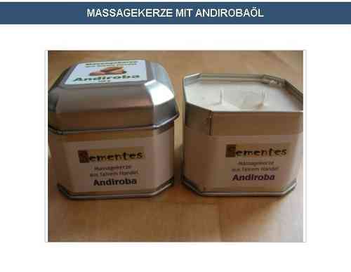 Massage candle with Andiroba oil