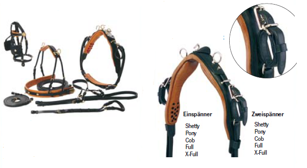 DRIVING HARNESS FOR SINGLE HORSE IN RED COLOUR SIZES FULL COB,PONY