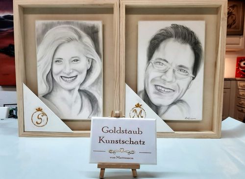 Der Goldstaub - Kunstschatz Partnerportrait