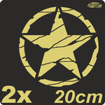 2x US Army Retro 20cm 6 Motive zur Auswahl freie Farbwahl