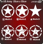 1x US Army Retro 55cm 6 Motive zur Auswahl freie Farbwahl