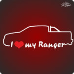 1x Ford Ranger Aufkleber 22cm x6,6cm freie Farbwahl 3 Motive zur Auswahl
