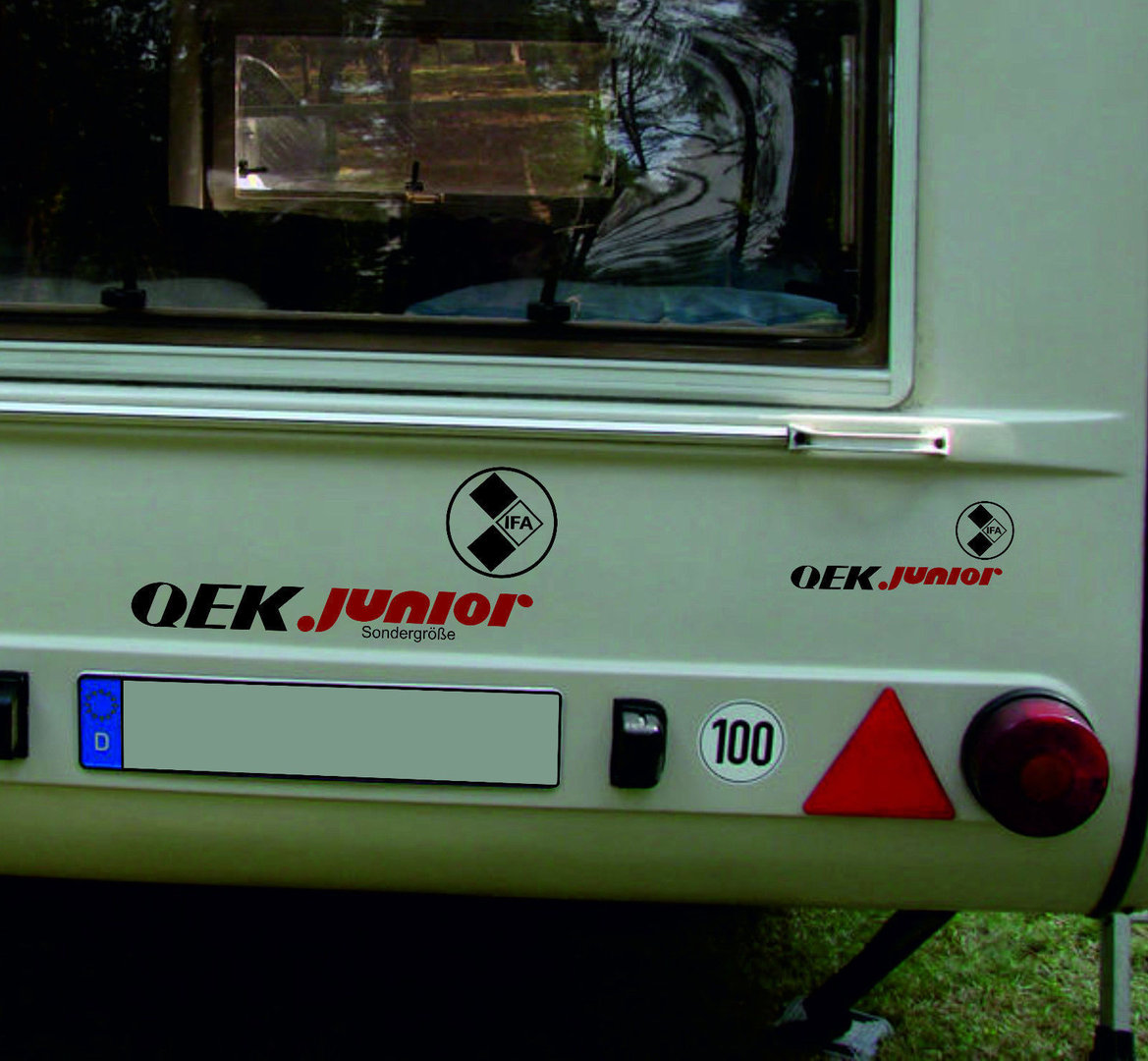 QEK Junior Logo Konturaufkleber Aufkleber