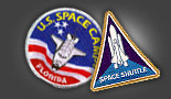 SPACE SHUTTLE MISSIONEN: Aufnäher, Pins, Sticker