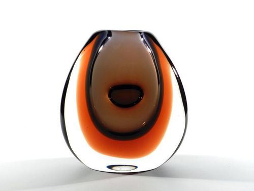 Atelier Moser Glas Vase ° Unikat ° Design Vladimir Mika 1969