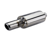 Oettle stainless universal muffler with vacuum valve oval