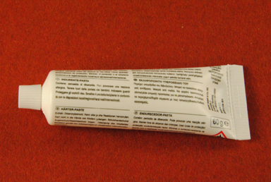 Härterpaste Marmorkitt, weiß, 60 g. Tube